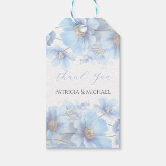 Soft Blue Himalayan Poppy Flower Garden Wedding  Geschenkanhänger