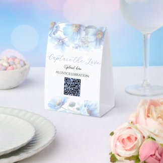 Soft Blue Himalayan Poppy Flower Garden Wedding  Tischaufsteller