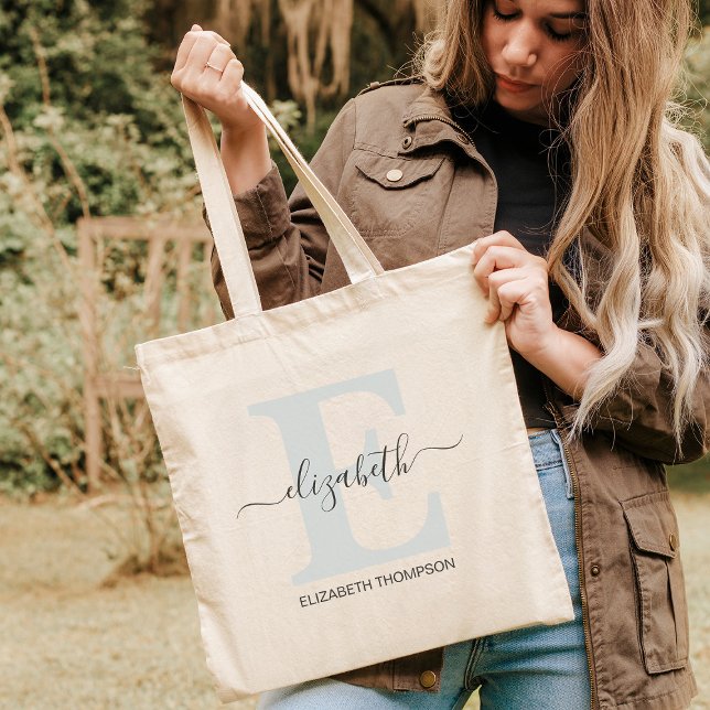 Soft Blue Maßgeschneidertes Brautparty Bridesmaid- Tragetasche (Von Creator hochgeladen)