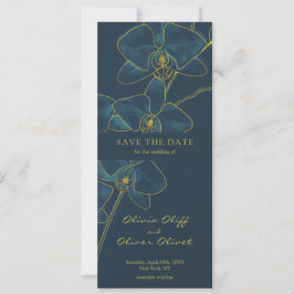 Soft Blue Orchid Save the Date Einladung
