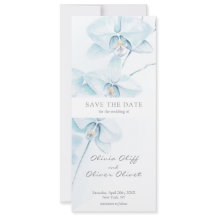 Soft Blue Orchid Save the Date