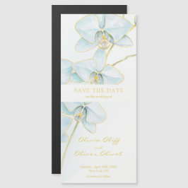 Soft Blue Orchid Save the Date Magneteinladung