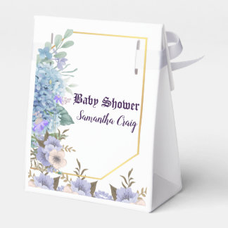 Soft Blue Pastel Blume Blue Hydrangea Babydusche Geschenkschachtel