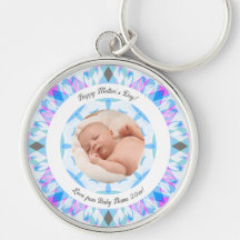 Soft Blue Pastels Custom Mother's Day Foto Gift