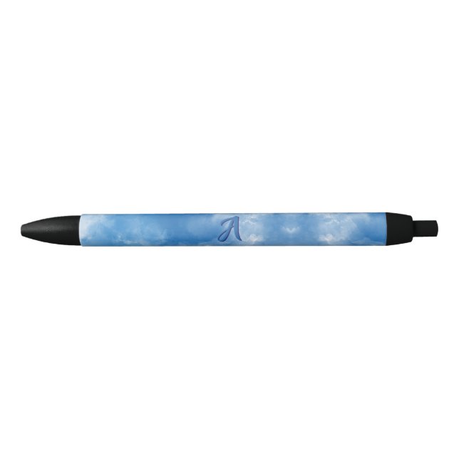 Soft Blue Sky Watercolor Cloud Kugelschreiber (Vorderseite)