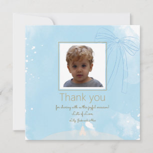 Soft Blue Taufe Vielen Dank, dass Sie eine Karte m