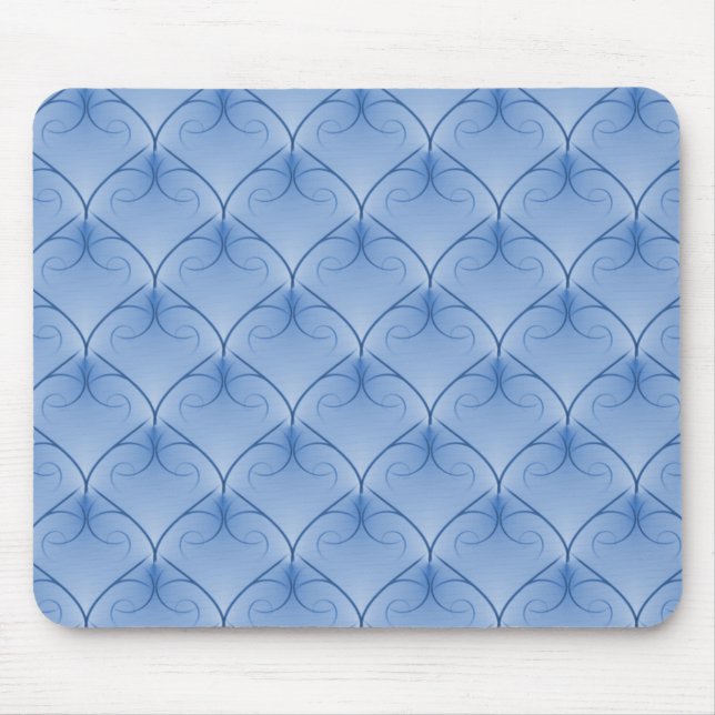 Soft Blue Unparallele Elegance Mousepad (Vorne)