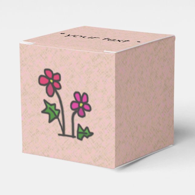 Soft Blume rosa Geschenkschachtel (Vorderseite)
