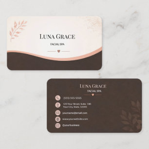 Soft Blush Facial Spa Visitenkarte