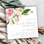 Soft Blush Peony Floral 16 . Geburtstag Geburtstag Einladung<br><div class="desc">Wenn Sie weitere Anpassungen benötigen,  schreiben Sie mir bitte an yellowfebstudio@gmail.com.</div>