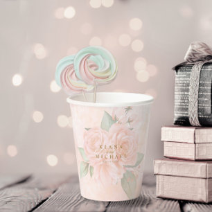 Soft Blush Rose V2 ID828 Pappbecher