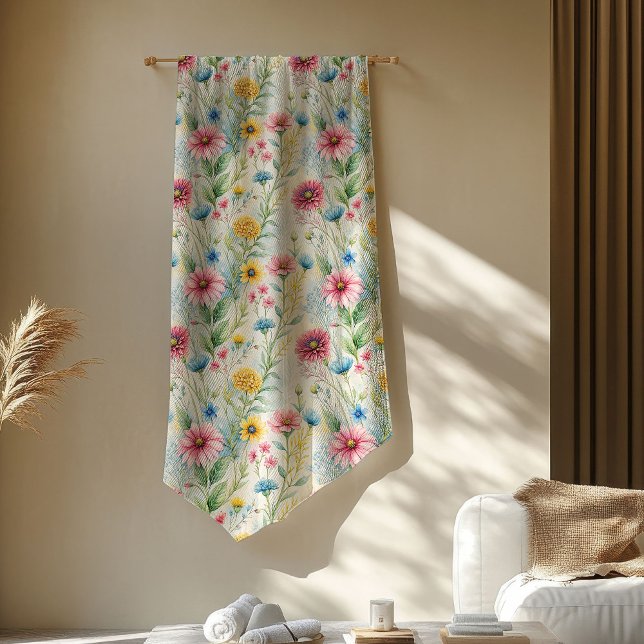 Soft Boho Wild Blume Perfektes Geschenk für ihr So Fleecedecke (Soft Boho Wild Flowers Perfect Gift for Her Soul Fleece Blanket)