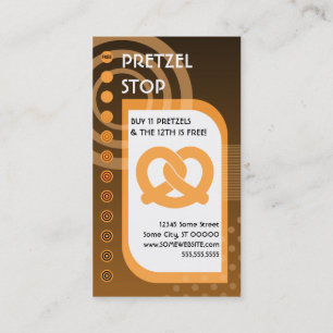Soft Bretzel Loyalität Orangen Treuekarte