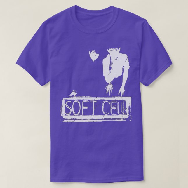 Soft Cell Black/White 80er Synthpop T-Shirt (Design vorne)