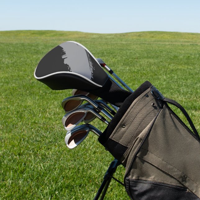 Soft Charcoal Noir  Golf Headcover (In SItu)