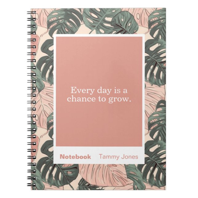 Soft Clay Monstera Block Quote Classic Notebook Notizblock (Vorderseite)