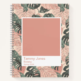 Soft Clay Monstera Color Swatch Large Notizbuch