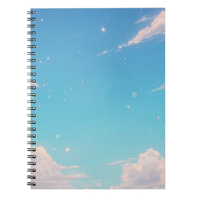 Soft Cloud Notebook, Pastel Sky Journal, Blue Sky  Notizblock (Vorderseite)