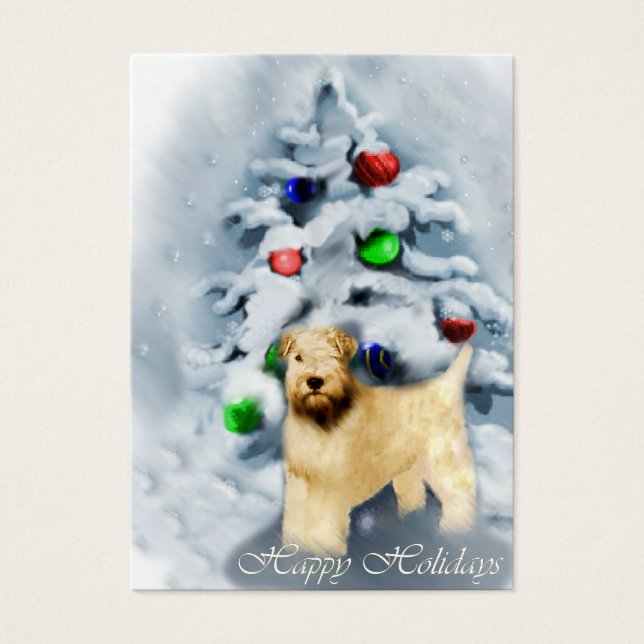 Soft Coat Wheaten Terrier Weihnachten (Vorderseite)