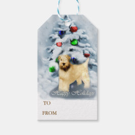 Soft Coat Wheaten Terrier Weihnachten Geschenkanhänger