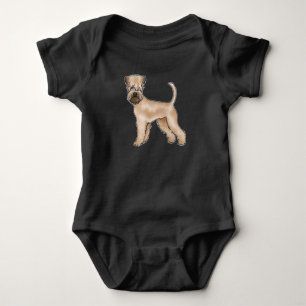 Soft-Coated Wheaten Terrier Beige Süßer Cartoon-Hu Baby Strampler