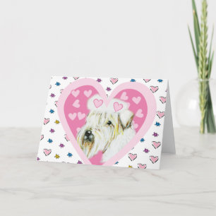 Soft Coated Wheaten  Terrier Feiertagskarte