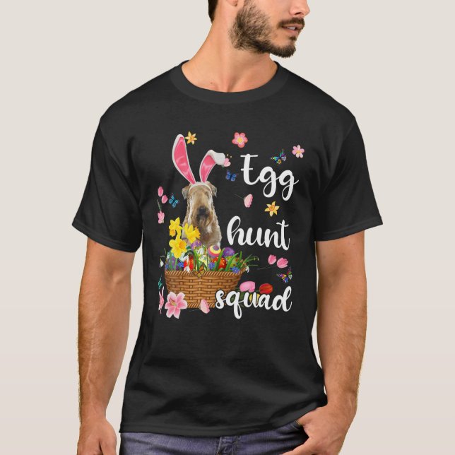 Soft Coated Wheaten Terrier Happy Easter Day Egg H T-Shirt (Vorderseite)