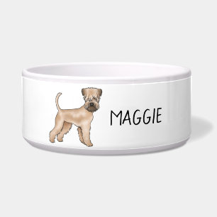 Soft-Coated Wheaten Terrier Hund mit individuellem Napf