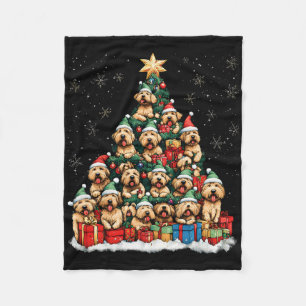 Soft Coated Wheaten Terrier Weihnachtsbaum Dog San Fleecedecke