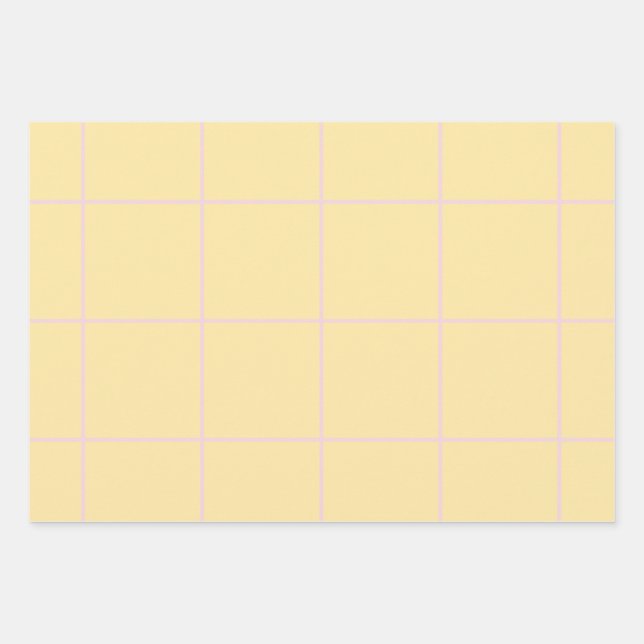 Soft Color Vertical Stripe Pattern Design Geschenkpapier Set (Vorderseite)