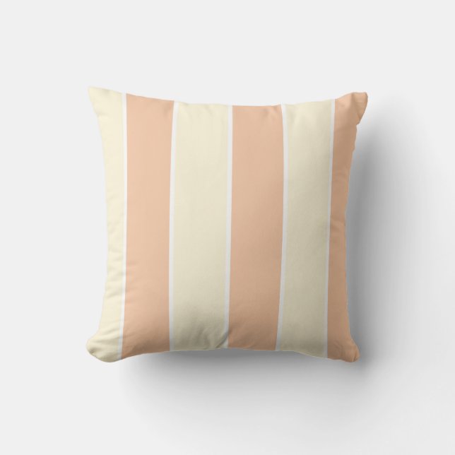 Soft Color Vertical Stripe Pattern Design Kissen (Vorderseite)