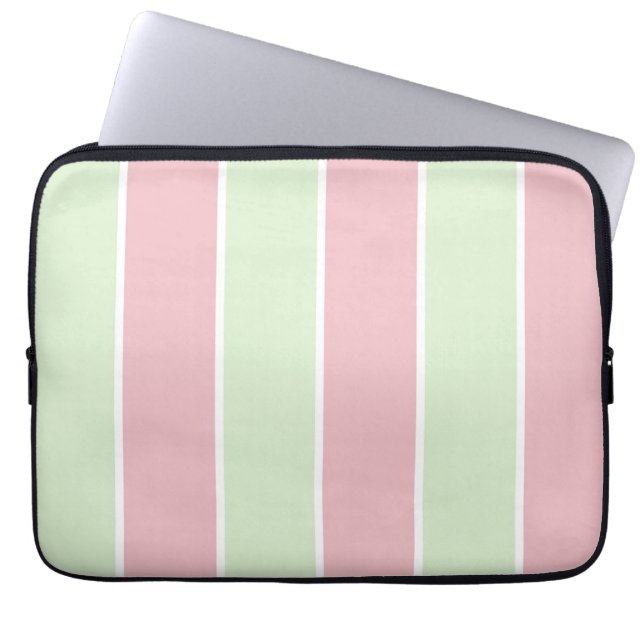 Soft Color Vertical Stripe Pattern Design Laptopschutzhülle (Vorderseite)
