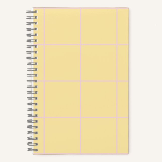 Soft Color Vertical Stripe Pattern Design Notizbuch (Vorderseite)