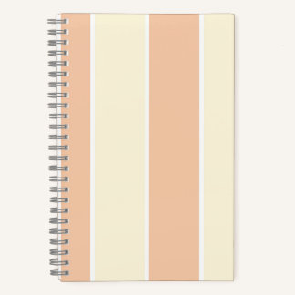 Soft Color Vertical Stripe Pattern Design Notizbuch