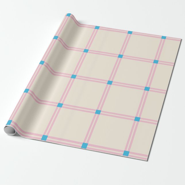 Soft Color Vertical Stripe Pattern Point Design Geschenkpapier (Ungerollt)