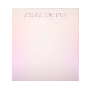 Soft Colors Fading Ombre Notizblock