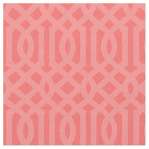 Soft Coral Trellis Stoff