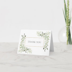 Soft Country Greenerity Wedding Vielen Dank Karte