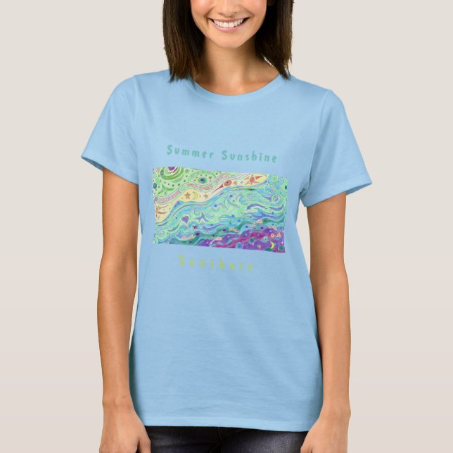 Soft Cream T - Shirt von Frauen: Seashore Art / Te (Vorderseite)