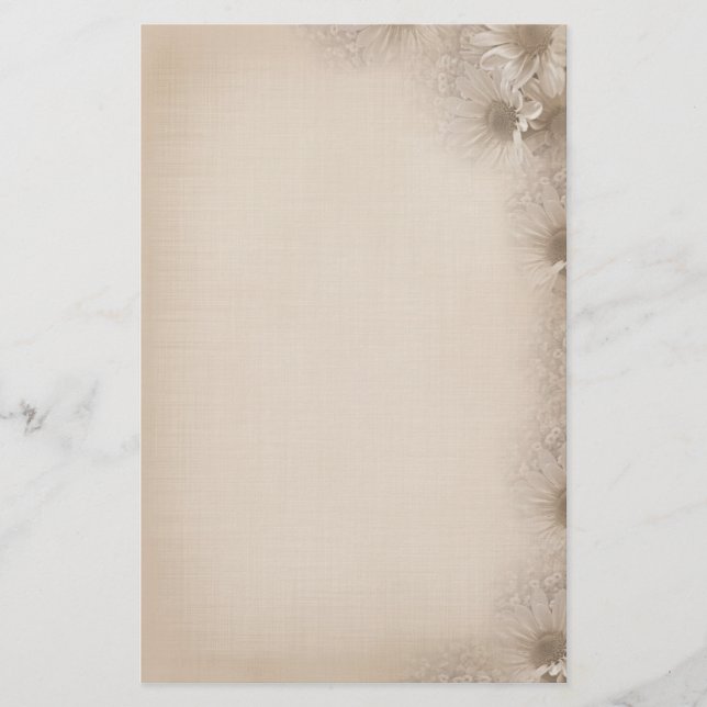 Soft Daisies Briefpapier (Vorderseite)