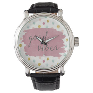 Soft Deko IV Good Vibes Armbanduhr