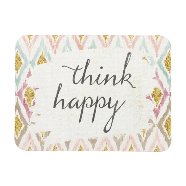 Soft Deko V | Think Happy Magnet (Horizontal)