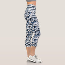 Soft Denim Blue Watercolor Ruffles