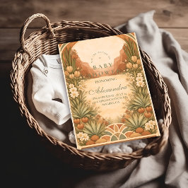 Soft Desert Wildflowers Baby Shower Einladung