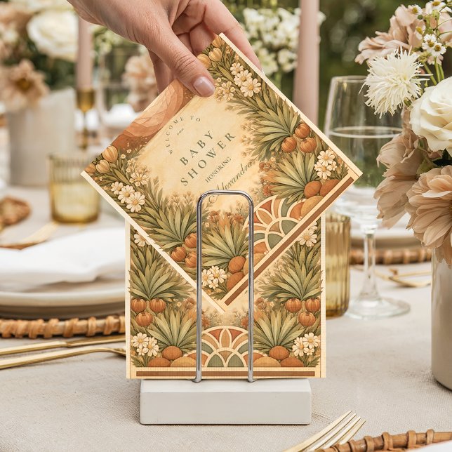 Soft Desert Wildflowers Baby Shower Serviette (Von Creator hochgeladen)