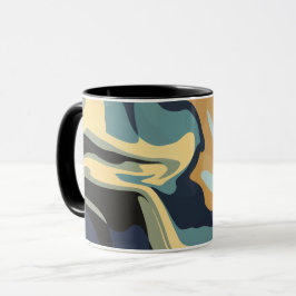 Soft Earthy Wirbel in ruhigen Tones Tasse
