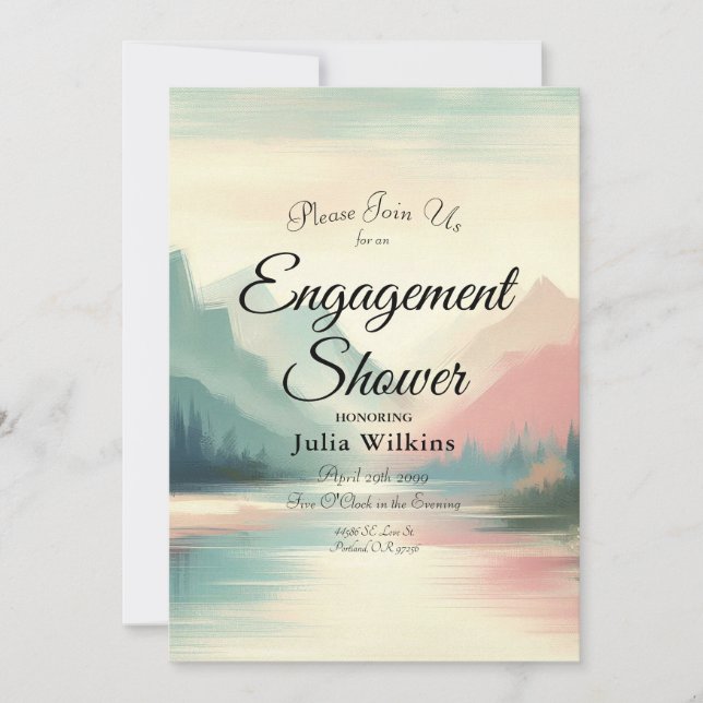 Soft Echoes of the Mountains Einladung (Vorderseite)