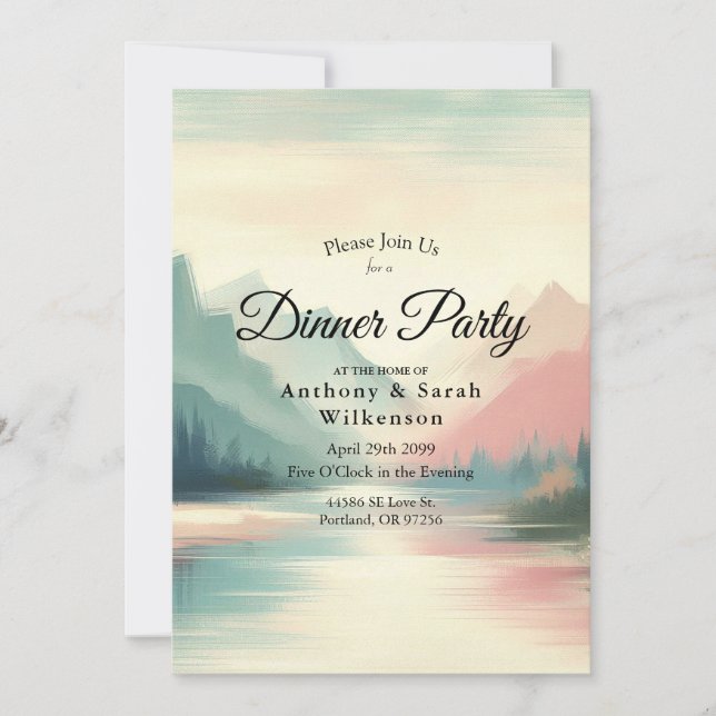 Soft Echoes of the Mountains Einladung (Vorderseite)