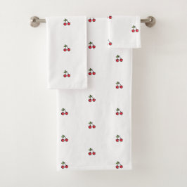 🍒 Soft & élégant Serviettes de bain en cerisier �