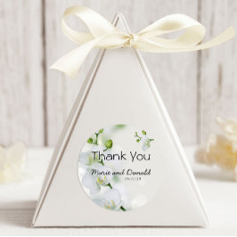 Soft Elegante Orchid Klassischer Rundsticker Runder Aufkleber